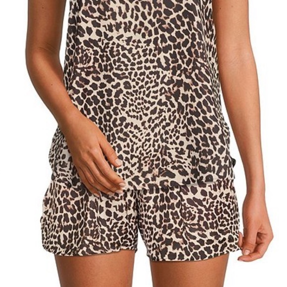 NEW Van Winkle & Co. Cheetah Print Sleep PJ Shorts - Picture 1 of 6